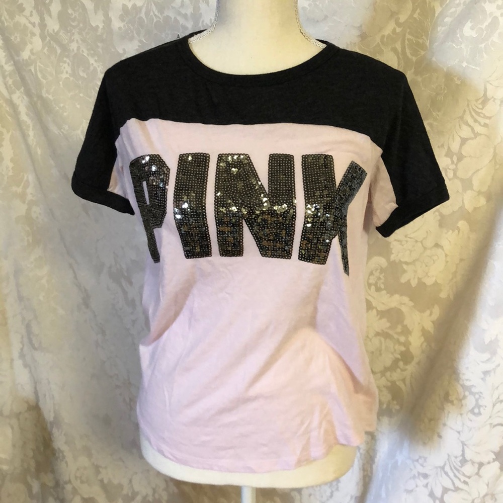 Pink Vs Sequin Tee - image 2